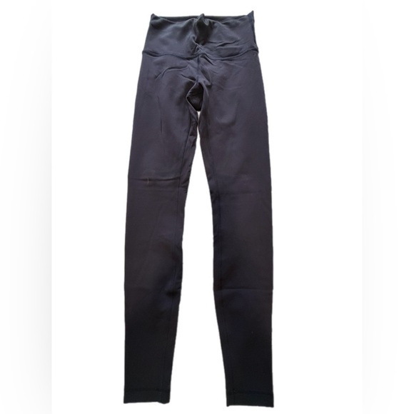 lululemon athletica Pants - Lululemon Wunder Train High Rise Tight 28” inseam Black Size 6 PAINT SPOT FLAW